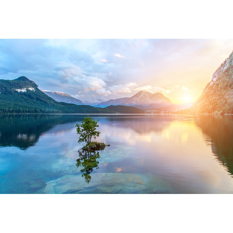 Sunset by I-Stockr - Wrapped Canvas Print, 20cm H x 30cm W x 3.8cm D