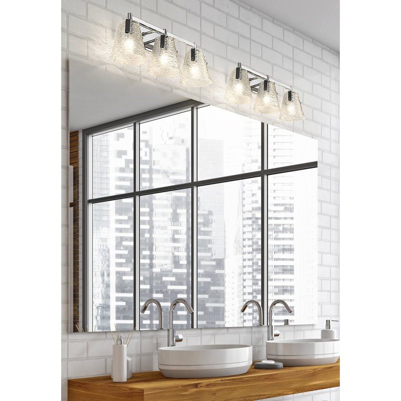 Éclairage pour meuble-lavabo 3 lumières Basiliso, Chrome
