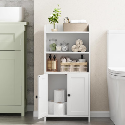Small Bathroom Storage Cabinet with 2 Doors