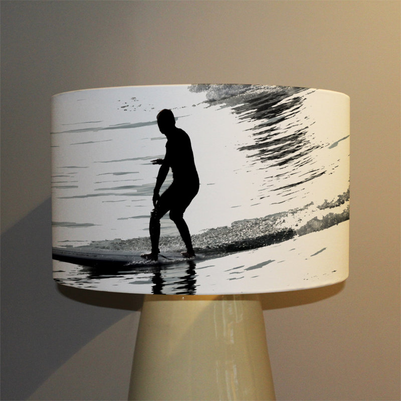 Cotton Drum Lamp Shade ( Uno ), 22cm H x 25cm W x 25cm D