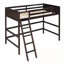 Lit mezzanine simple en bois avec échelle-1998462799
