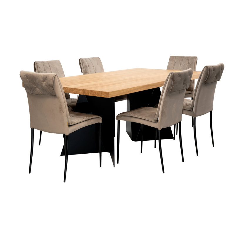Hovea 6 - Person Dining Set