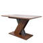 Table de salle à manger moderne et base géométrique en forme de X 71,98 po x 34,27 po x 29,25 po