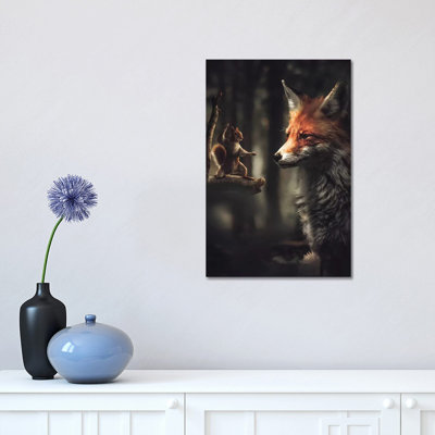 The Karate Squirrel by Zenja Gammer - Print on Canvas