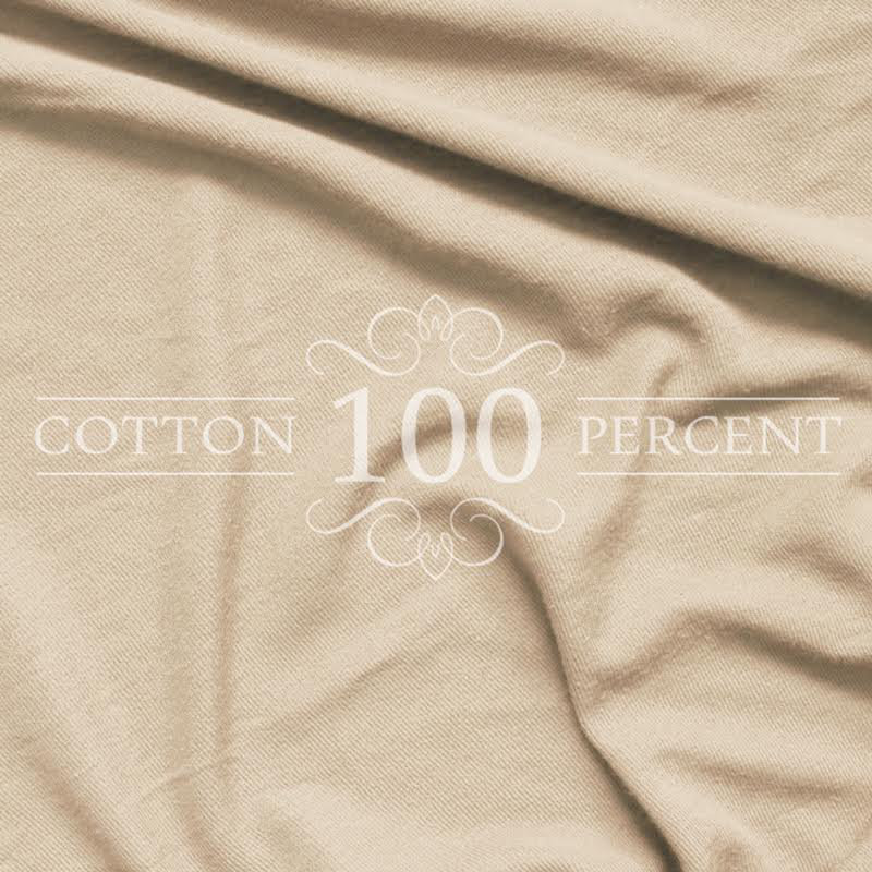 Twin XL Sand Organic Cotton Jersey Sheet Set
