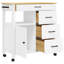 Solid Wood Bar Cart-110280326
