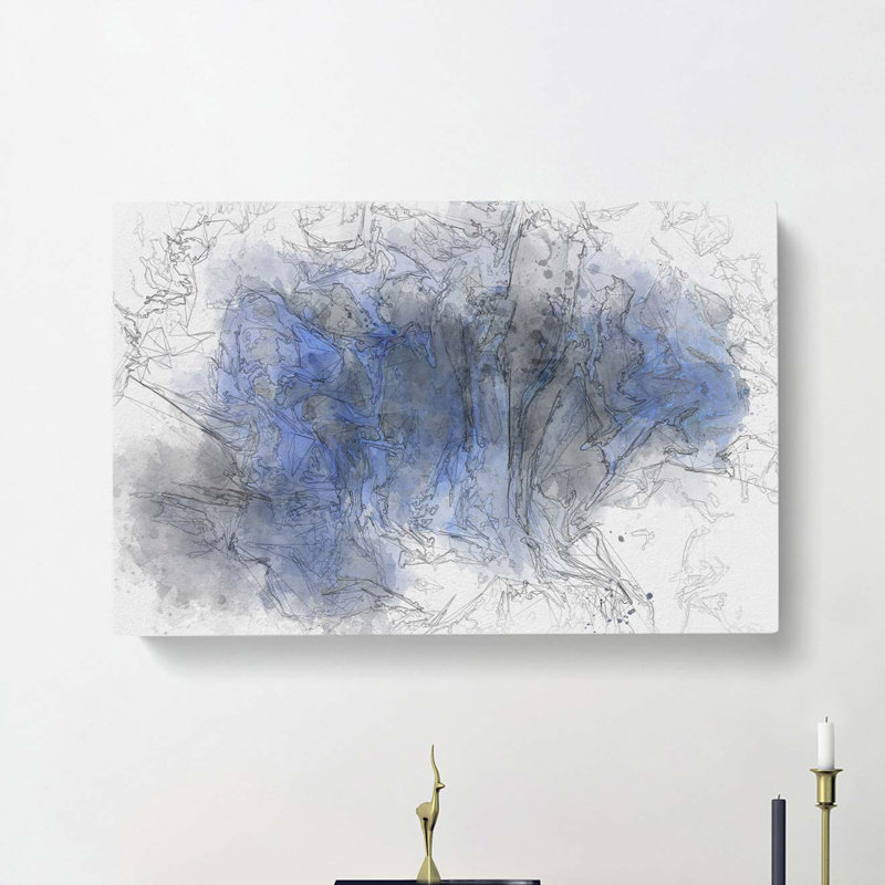 Remember The Shadow In Abstract - Wrapped Canvas, 35cm H x 50cm W x 3cm D