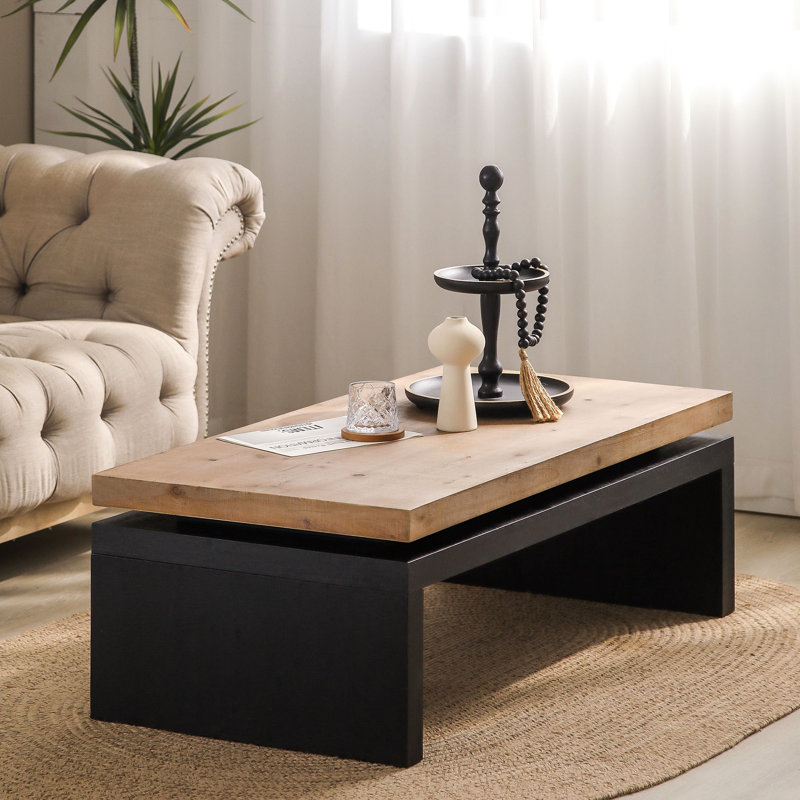 Table basse en bois, Brun