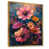Toile avec cadre flottant or