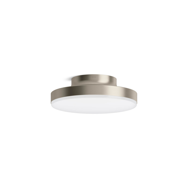 Purist 15 In. Flush-Mount, Brushed Nickel
