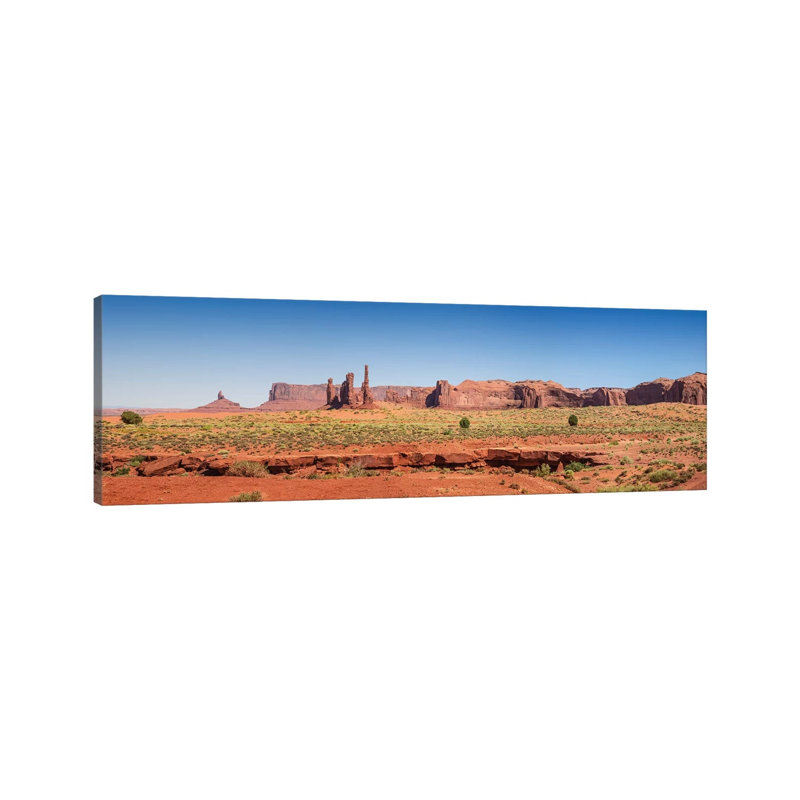 Monument Valley Totem Pole by Melanie Viola - Wrapped Canvas Panoramic Print, 121.92 cm H x 40.64 cm W x 1.91 cm D