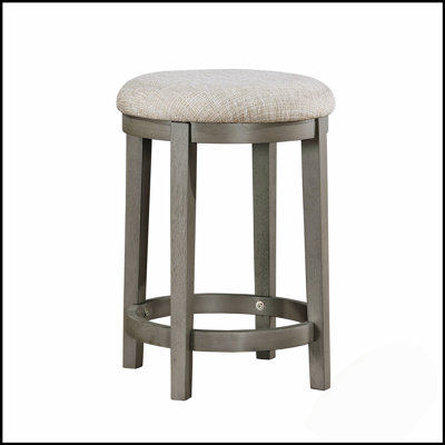 4PC Counter Height Dining Set With Light Gray Finish, Foam Cushioned Seats, Ideal For Modern Kitchens And Compact Spaces