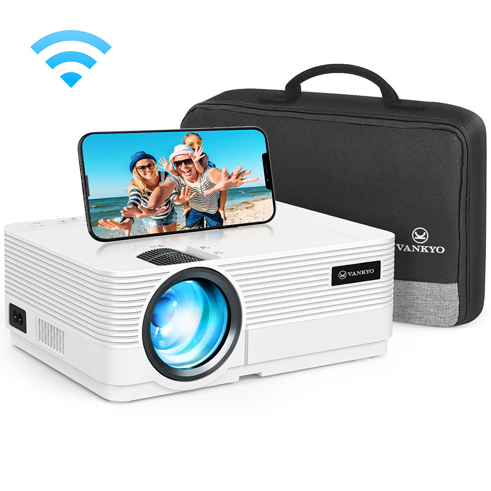 Vankyo - Leisure 470 Wireless Mini Projector with 110 Lumens - White VANKYO