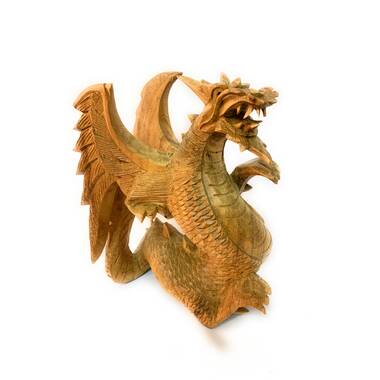 World Menagerie Pisinemo World Menagerie Desert Sand Element Chaos Dragon  Statue Anne Stokes Fantasy Art Age Of Dragons And Dungeons Decor Figurine ( Adult Mother)