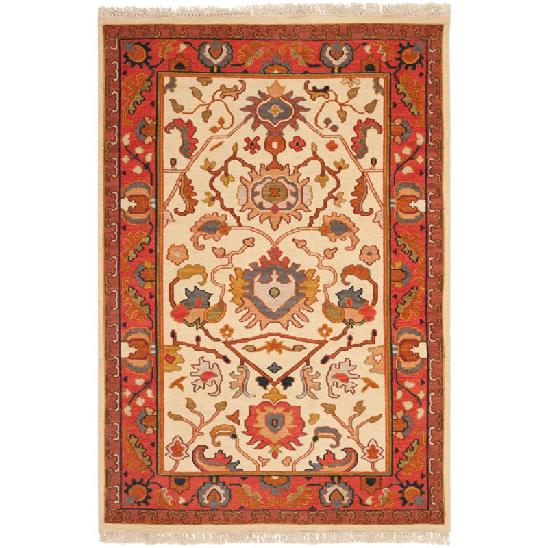Linwood Sumak Wool Pile Oriental Rug, Rectangle 4' x 6'