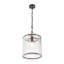 Modern 1-Light Handcrafted Water Ripple Glass Cylinder Pendant Light -1102046072