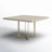 Tulane Solid Wood Top Metal Base Dining Table-268602040-400302520