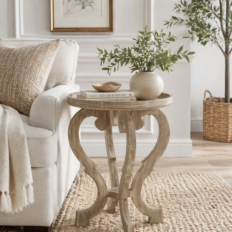 Table de bout en sablier French Country