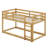 Solid Rubber Wooden Twin over Twin Loft Bed with Ladder-105501995