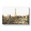 Misty Eiffel Tower In Paris France - Wrapped Canvas-56628948
