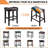 Bar Stool Cover Rectangle Set Of 4 Printed Stretch Counter Height Bar Stools Slipcovers Saddle Stool Slipcover Bench Seat Protector Backless Bar Stools Covers For Kitchen Counter