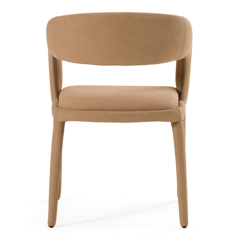 Fauteuil de salle à manger Freestyle, Brun clair
