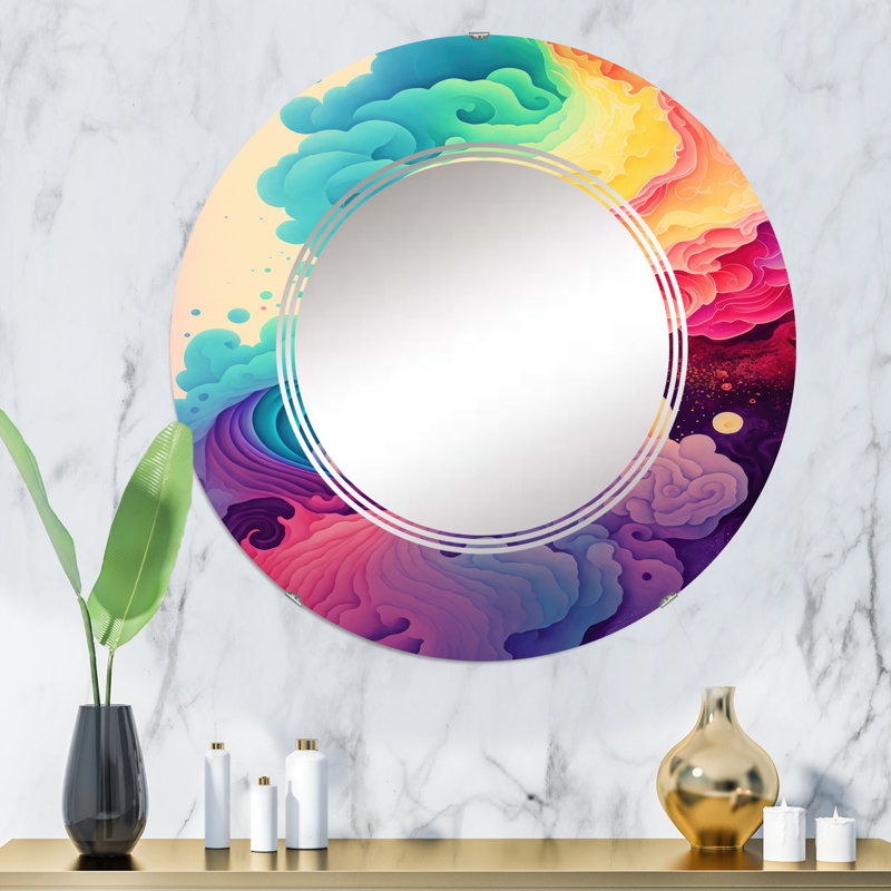 Miroir mural Quameshia, 32 po x 32 po