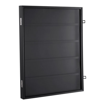 Présentoir de cartes de sport verrouillable à 35 emplacements - Cadre de protection UV mural pour baseball, football et cartes à collectionner