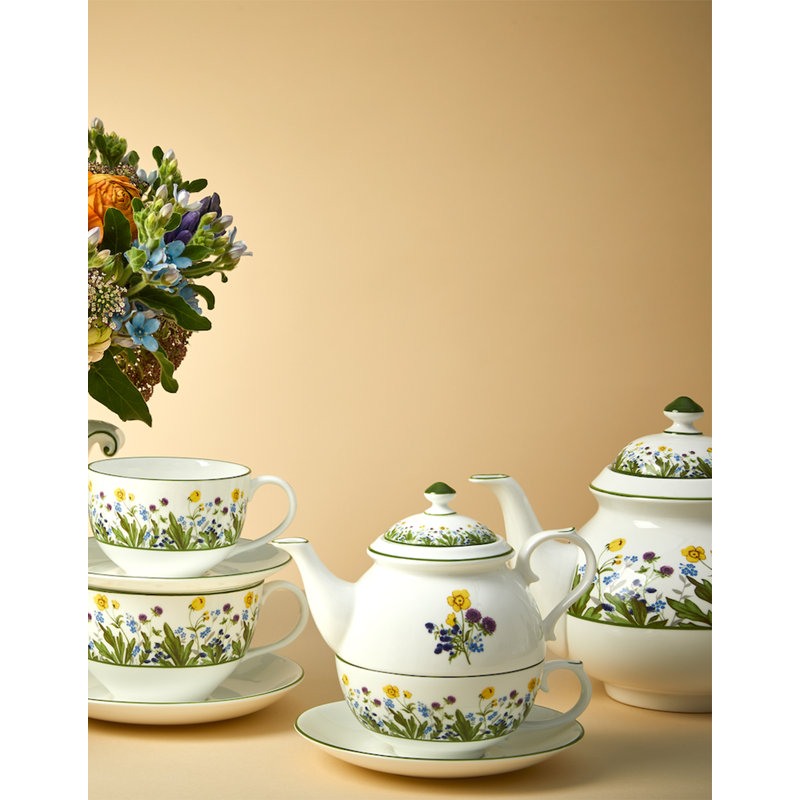 HALCYON DAYS Wildflower Meadow 16oz. Floral Teapot Set