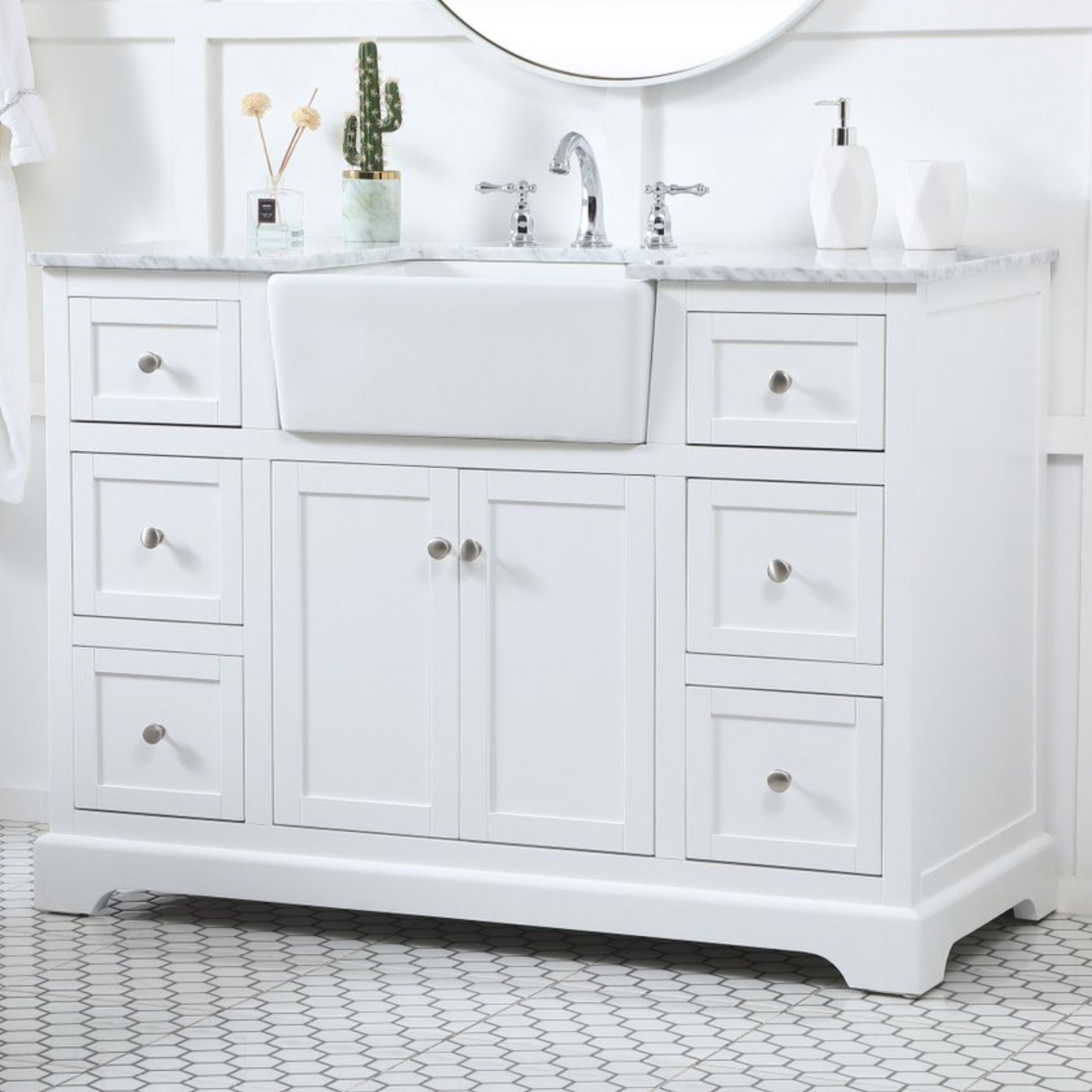 Pardue 48'' Single Bathroom Vanity, White