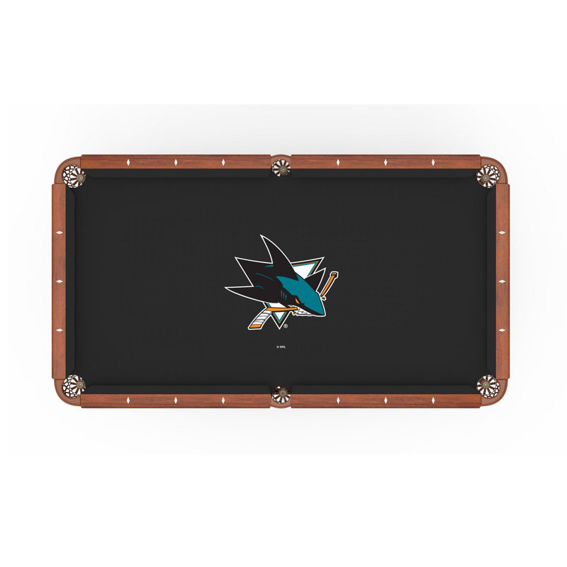 Chiffon pour table de billard NHL, 84 po, San Jose Sharks