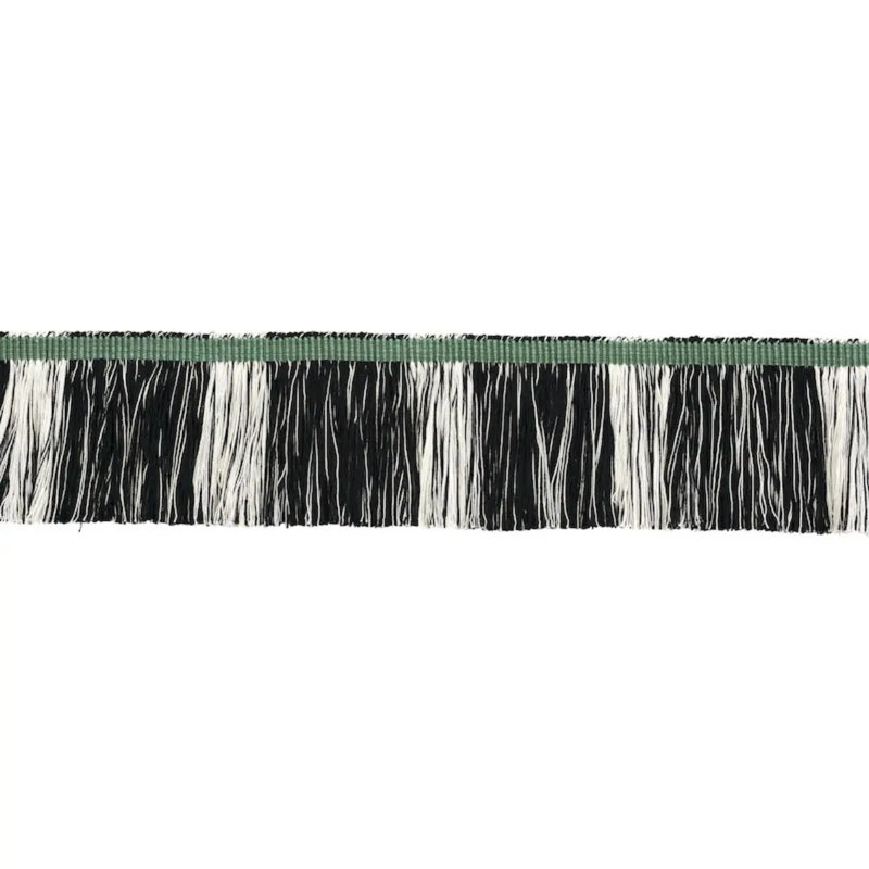 Schumacher x Stephanie Seal Brown Calcada Fringe, Emerald