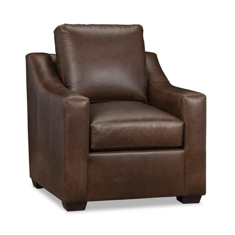 Fauteuil d'appoint en cuir Cranbrook, Cuir véritable Bistro Rustic