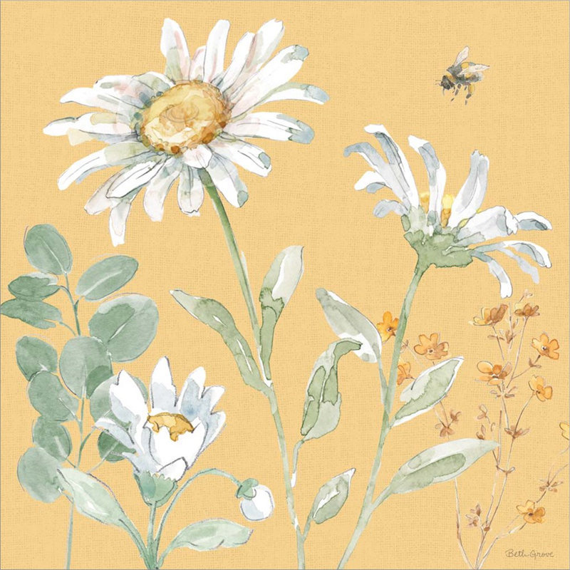 Décoration murale marguerites