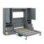 Lit escamotable Murphy avec placard, tiroirs et tablettes-338318465-338318466