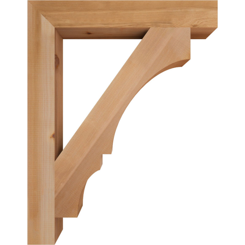 Support de bloc Balboa, L 3 1/2 po x P 28 po x H 36 po, Cèdre rouge de l'Ouest lisse