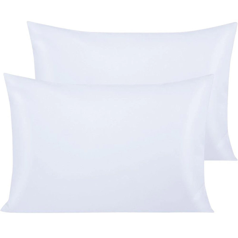 Taie d'oreiller en mélange de coton 200 fils Percale Premium, Blanc