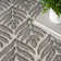Rectangle Airabella Floral Machine Woven Polypropylene Indoor/Outdoor Area Rug in Gray/Ivory