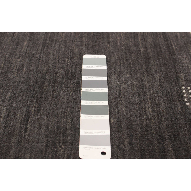 Tapis gris Kashkuli Gabbeh 4 pi 7 po x 6 pi 5 po