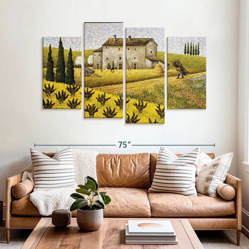 Lilie Mustard Vines, 42'' H x 68'' W