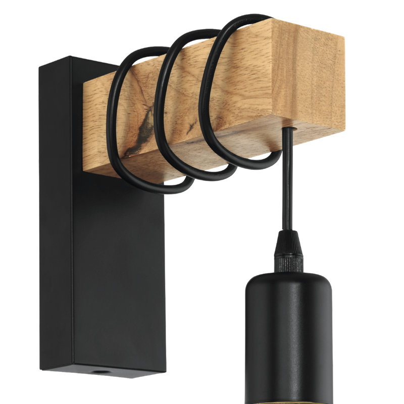 Acuff Armed Sconce, Black