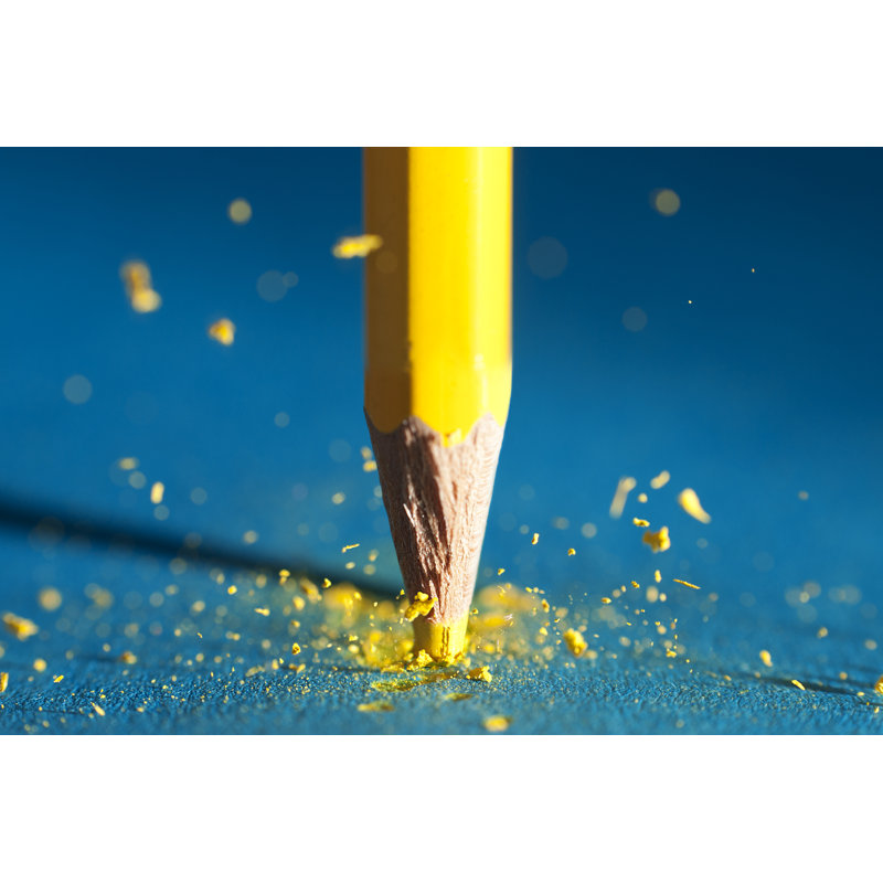 Felker Pencil Explode - Wrapped Canvas Print, 81cm H x 122cm W x 3.8cm D