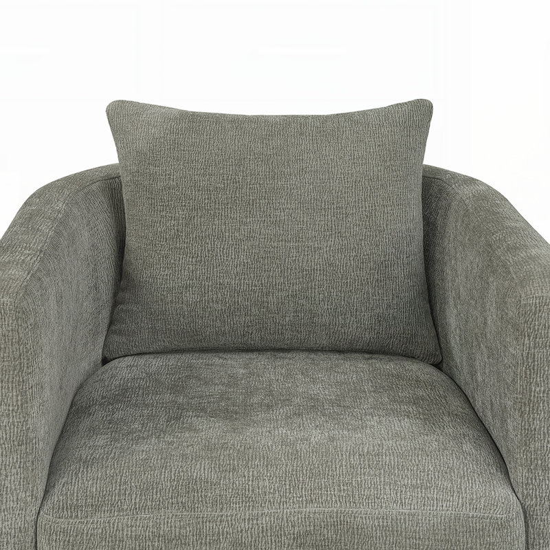 Fauteuil demi-tonneau Sutton, Gris