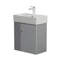 Meuble-lavabo à fixation murale 21,6 po avec lavabo en céramique