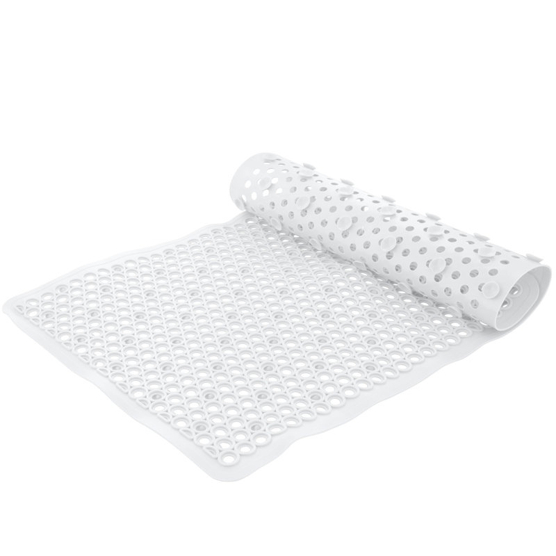 Tapis de bain autodrainant, Blanc