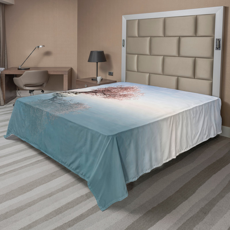 Arbre solitaire Ambesonne, Drap plat grand