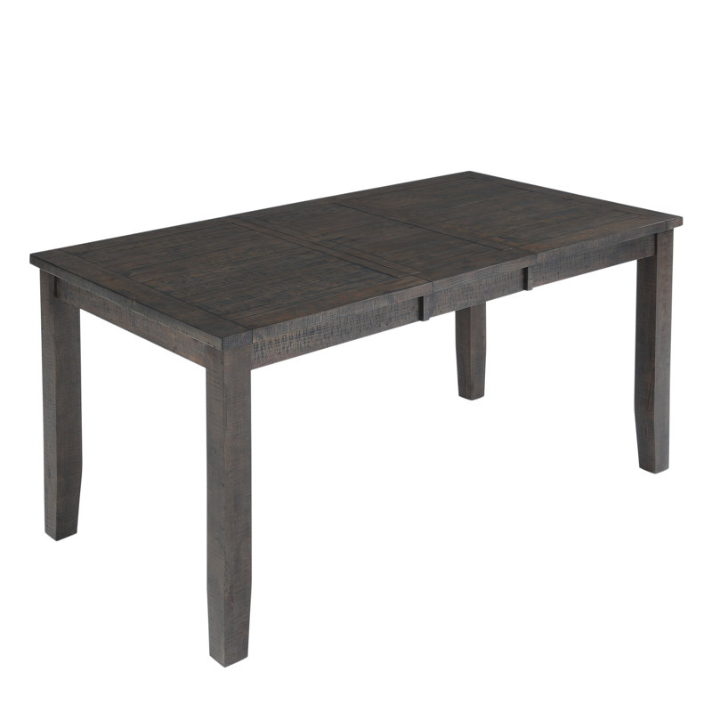 Ensemble de salle à manger en bois massif de pin à hauteur de comptoir Dunihue, 7 pièces: 1 table, 6 chaises