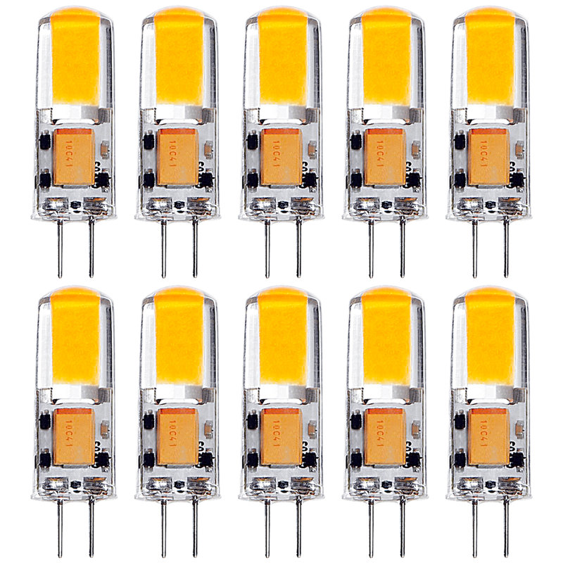 1,5 watts (équivalent à 20 watts), ampoule del t3, ampoule non à intensité variable, base g4/à deux broches, 4100 K