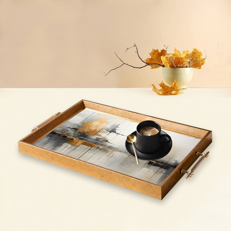Élégant plateau en verre de 19,7 po x 11,4 po x 1,4 po | Fabrication 100% verre durable | Facile à nettoyer avec un chiffon humide | Idéal pour le service, la présentation décorative et l'organisation | Ajout élégant à la décoration intérieure