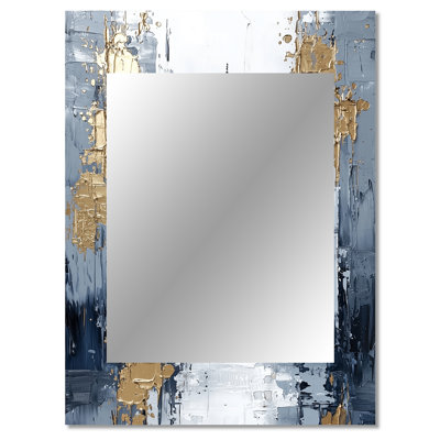 Gold Casablanca City Marocco Door III - Morocco Mirror, Traditional Decorative Wall Mirror, Printed Metal Art